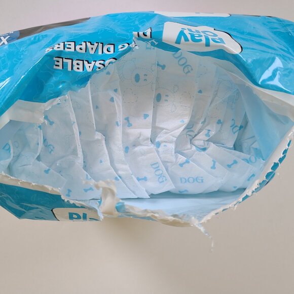 Dog Female Diapers 9 Reusable + 10 Disposable Waist 14" - 22" Skirts Washable - Picture 8 of 15